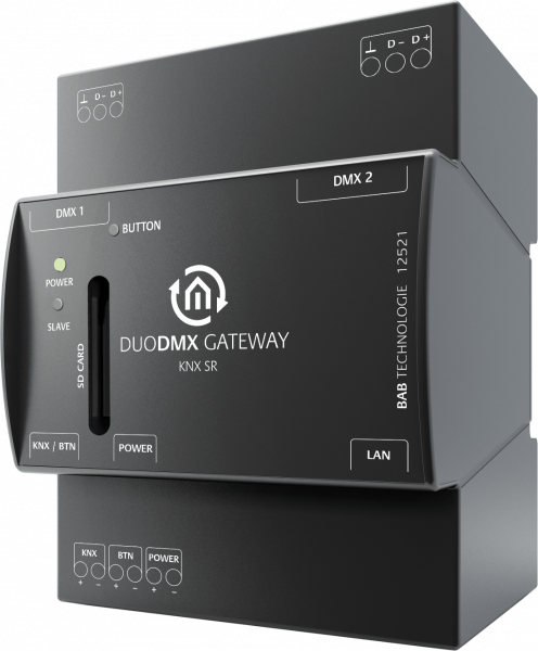 DUODMX GATEWAY KNX SR pour montage sur rail DIN